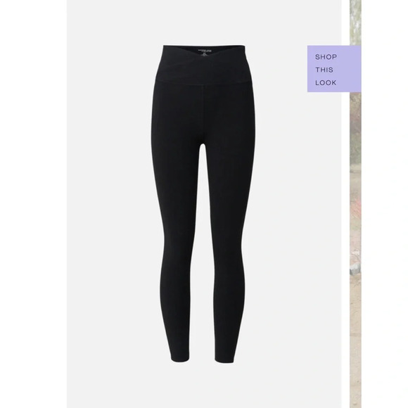 NWT Sincerely Jules for Bandier The Rue Crossover Lifestyle Legging in Black - Picture 12 of 14